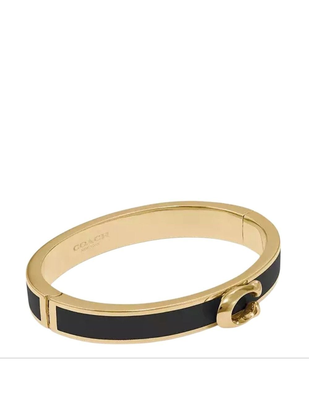 Coach Hinged Bangle Bracelet Rose Gold Silver Gold - Picture 5 of 7